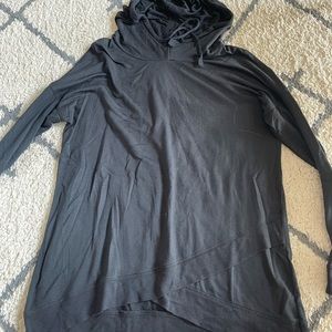 Thin cowl neck sweatshirt